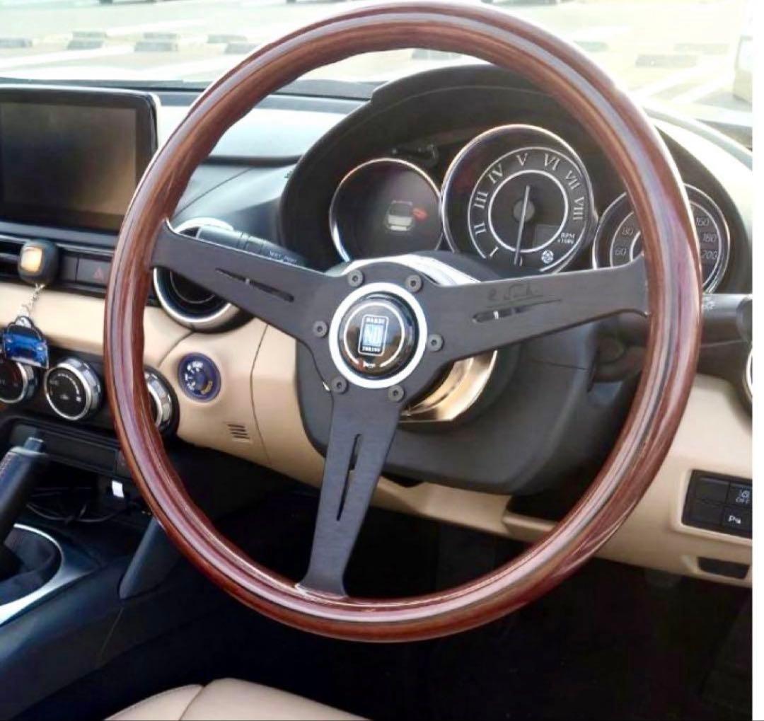 ナルディクラシック ウッド ブラックステアリング 14インチ【期間限定価格】