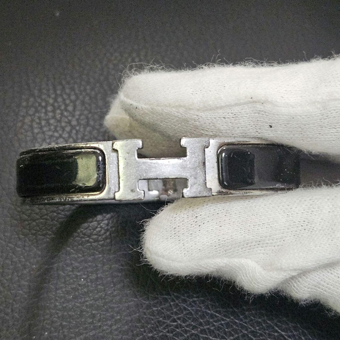 【中古】HERMES ブレスレット クリックH クリッククラック ブラック