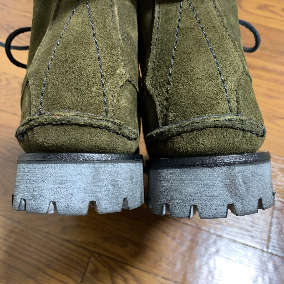 ユケテン モカシン ブーツ オリーブ angler boots