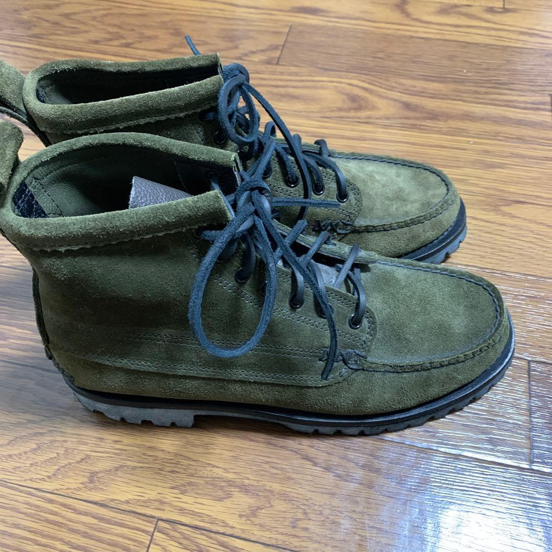 ユケテン モカシン ブーツ オリーブ angler boots