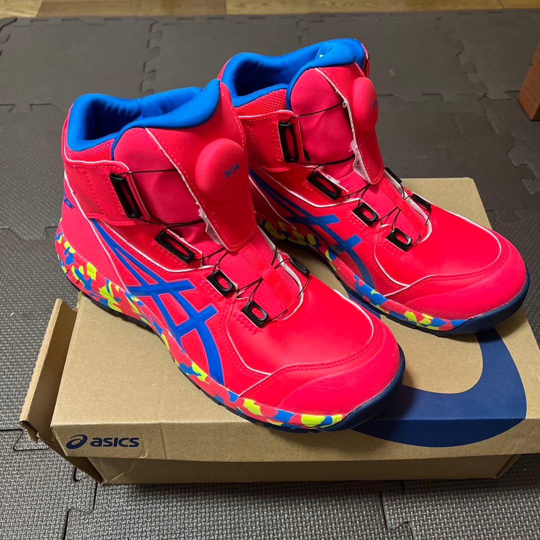 ASICS ピンクハイカット限定安全靴