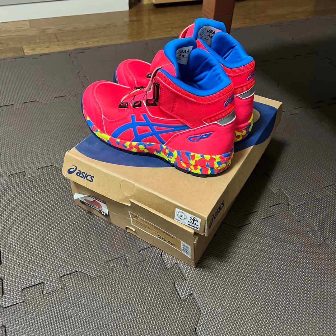 ASICS ピンクハイカット限定安全靴