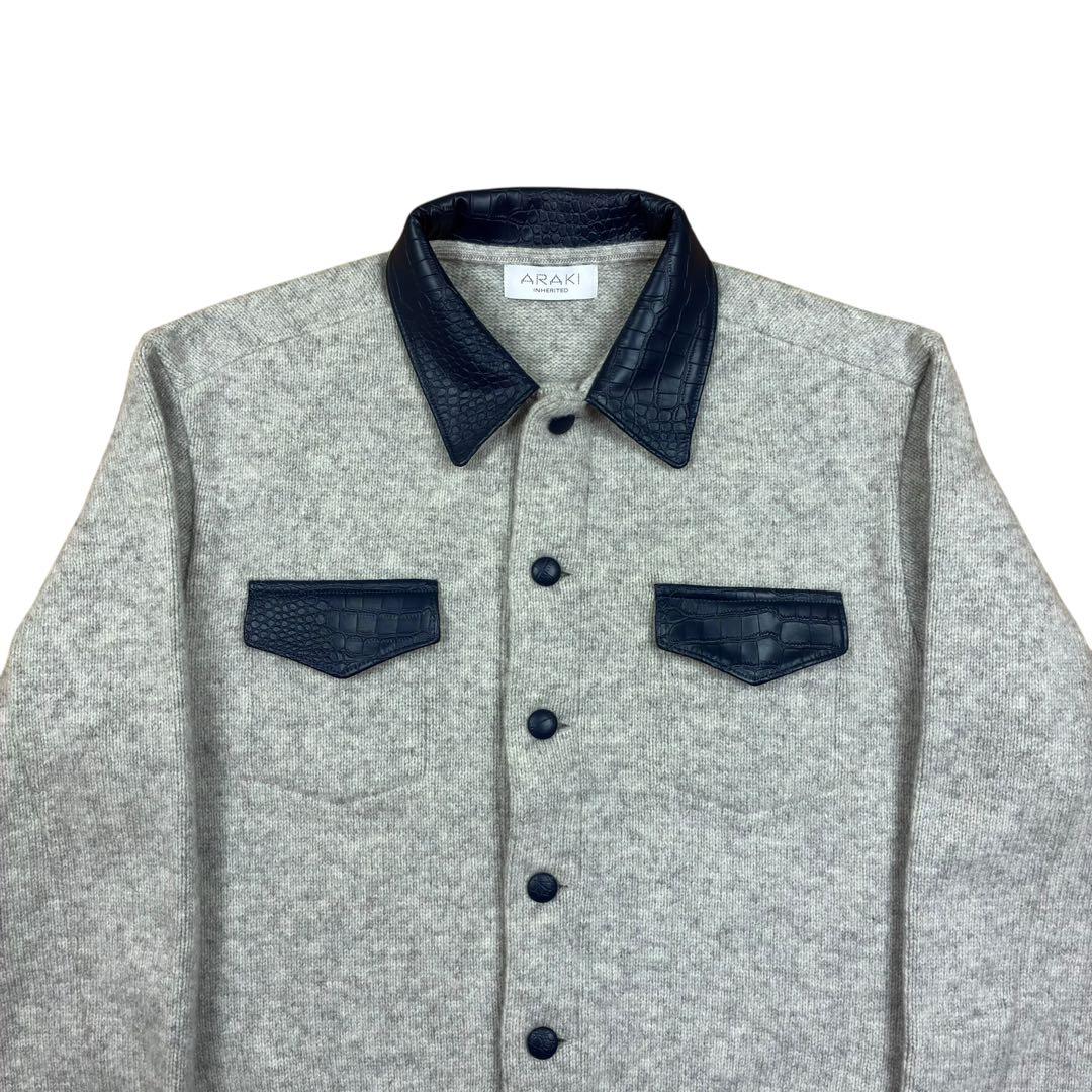 ARAKI INHERITED カシミヤ混 ウール ニット ジャケット 2