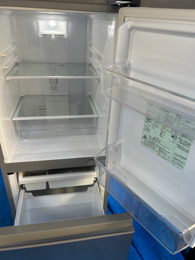 【2018年製】AQUA製 冷凍冷蔵庫　AQR-13H(S)