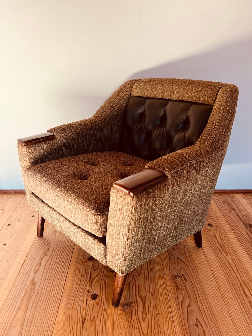 1ヴィンテージ　アームチェア　1人掛けソファ　ラウンジチェア　ミッドセンチュリー