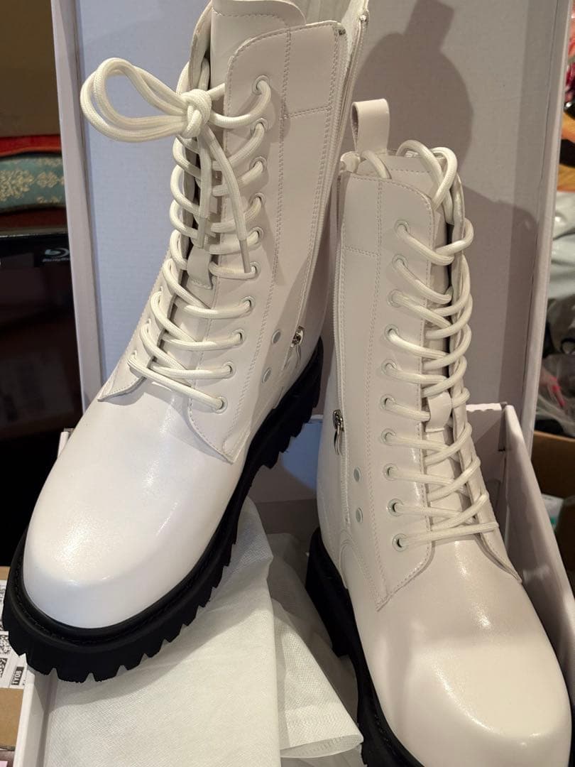 ！画像アップ！コスプレ、アシスト製19センチアップブーツ、爆盛コスプレブーツ