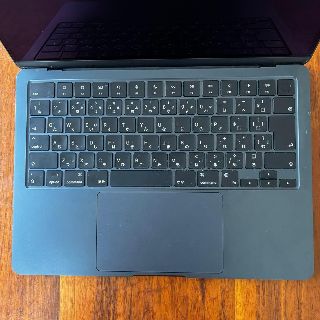 AppleMacBookAir M2 2022 256GB液晶割れ　ミッドナイト