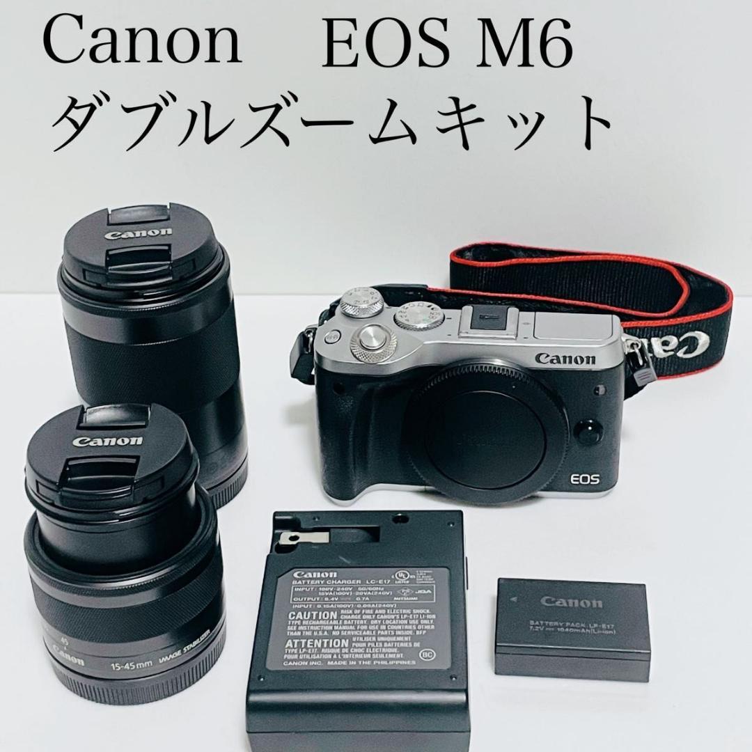 特価　Canon キヤノン　EOS M6 ダブルズームキット ミラーレス一眼
