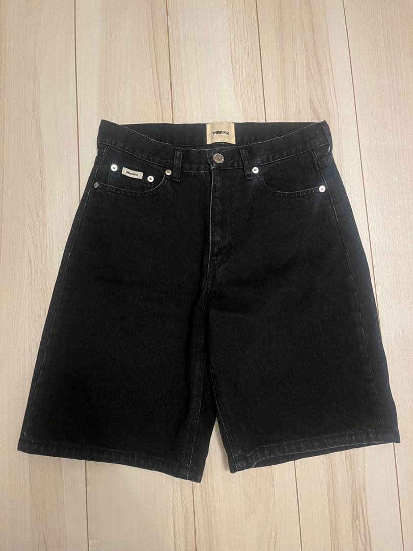 パンツ SHISHIKUI Short jean / BLACK