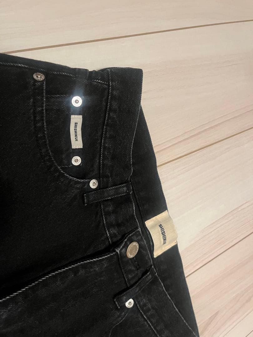 パンツ SHISHIKUI Short jean / BLACK
