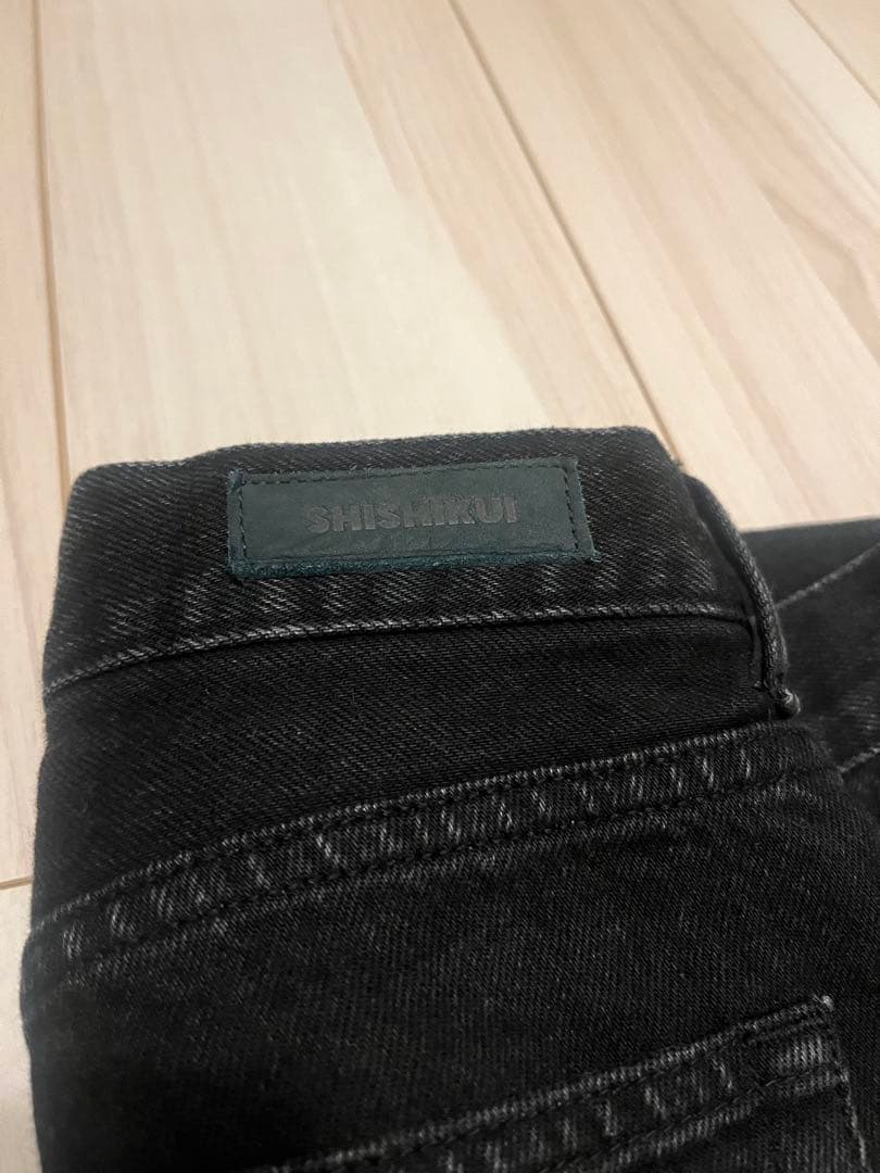 パンツ SHISHIKUI Short jean / BLACK
