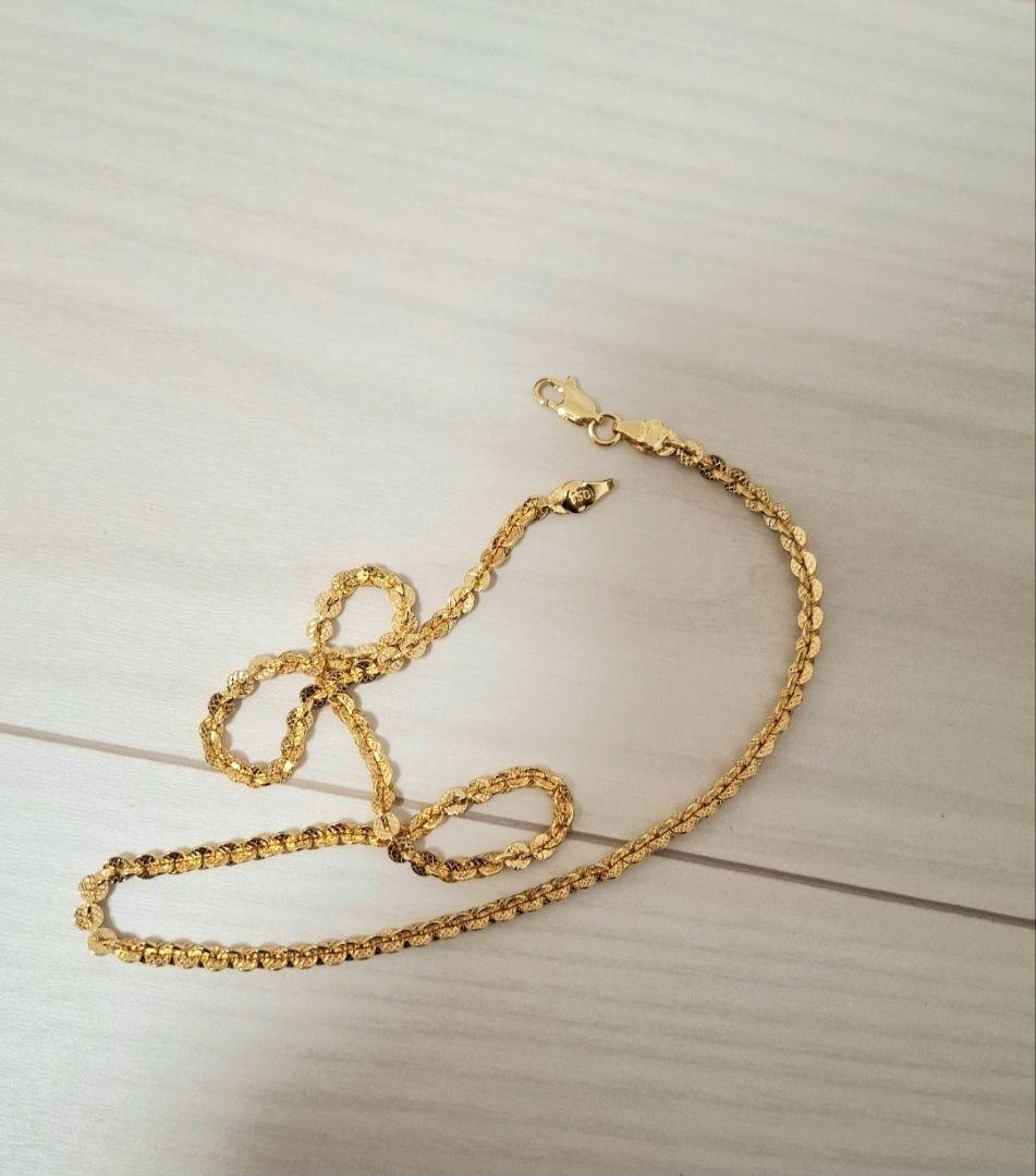 翔*登様 ゴールド 金 750 チェーンネックレス 50cm