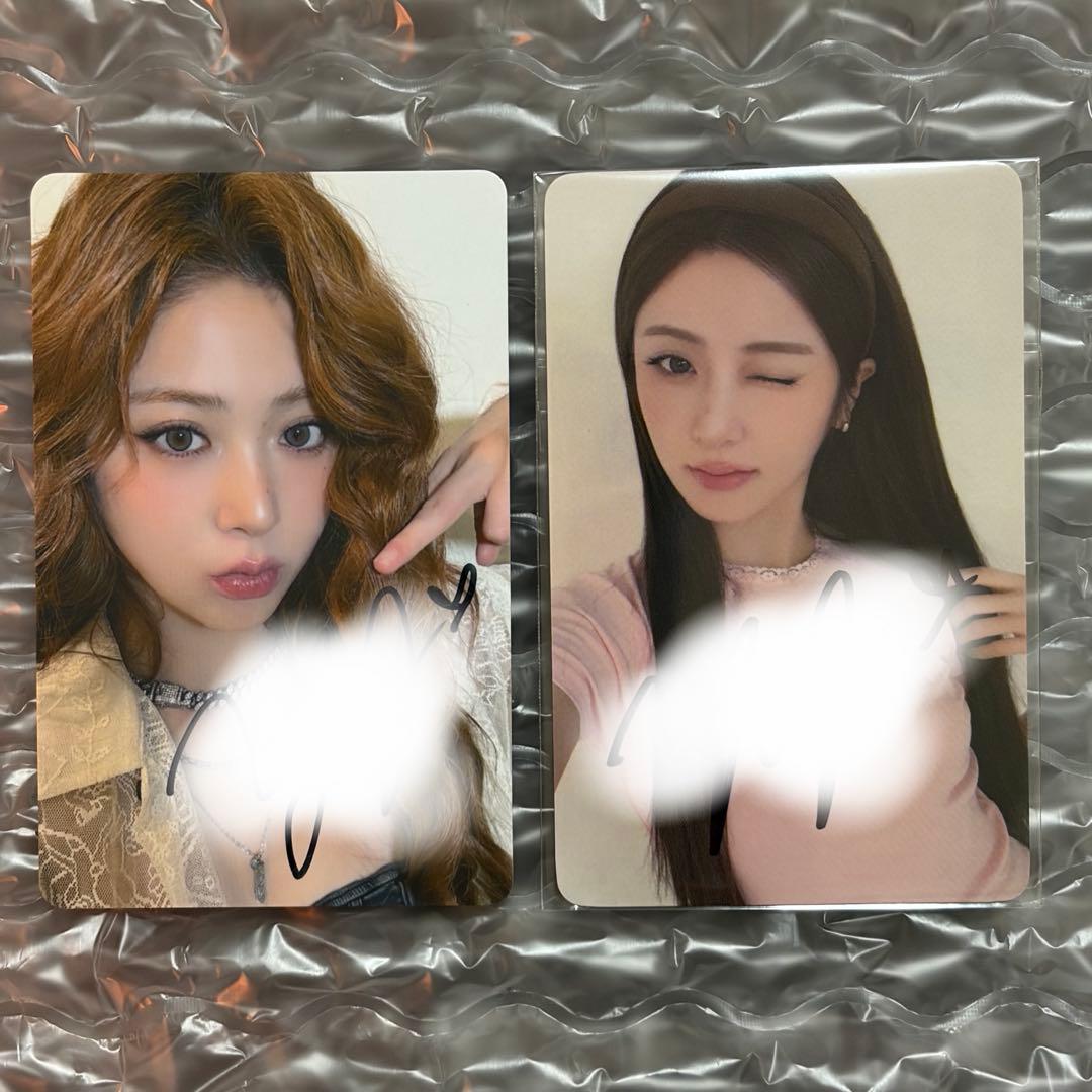 LE SSERAFIM ユンジン サイン トレカ SPAGHETTI ラキドロ