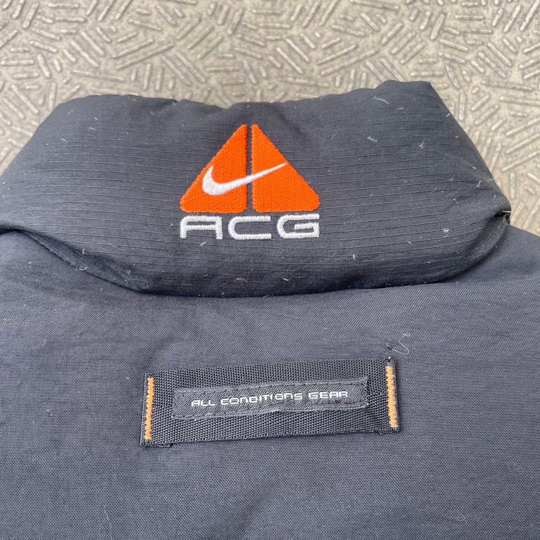 NIKE ACG 90s y2k リバーシブルダウンベスト　黒　海外ストリート