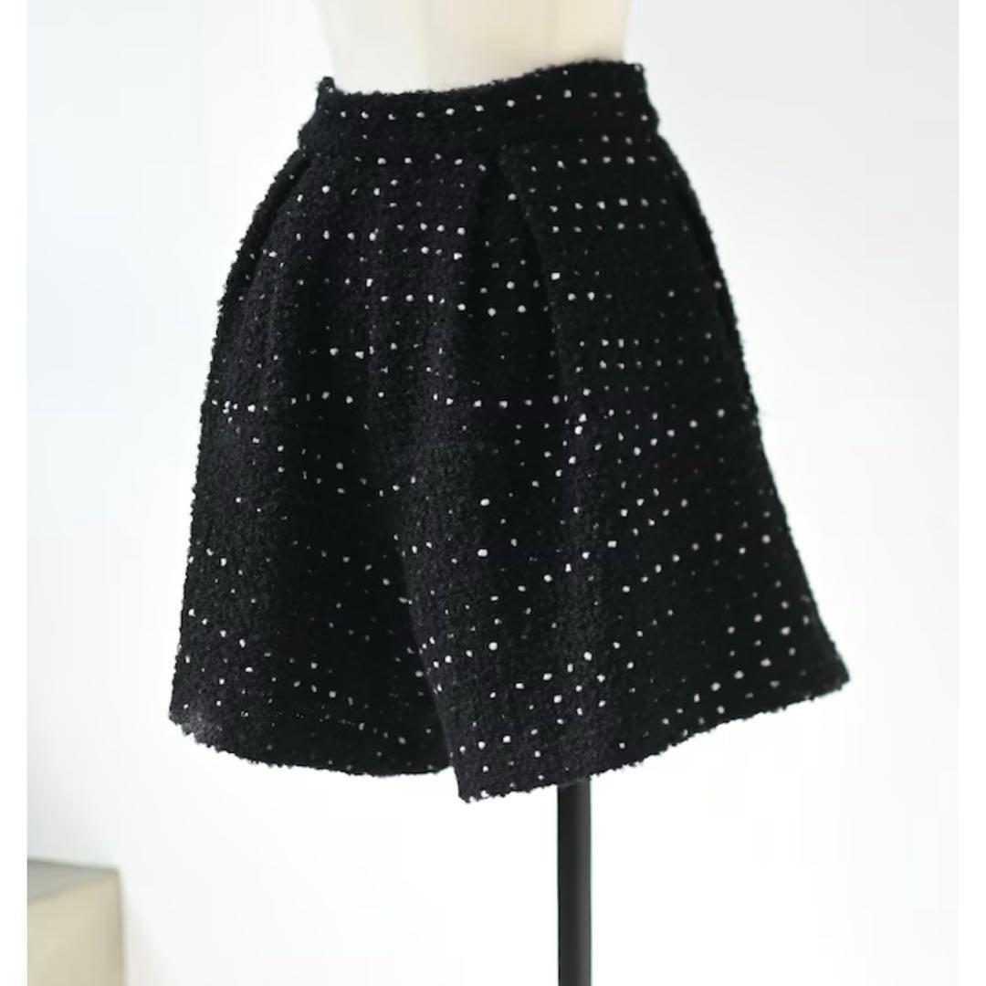 ドットツイードタックショートパンツ TRÈFLE 新作