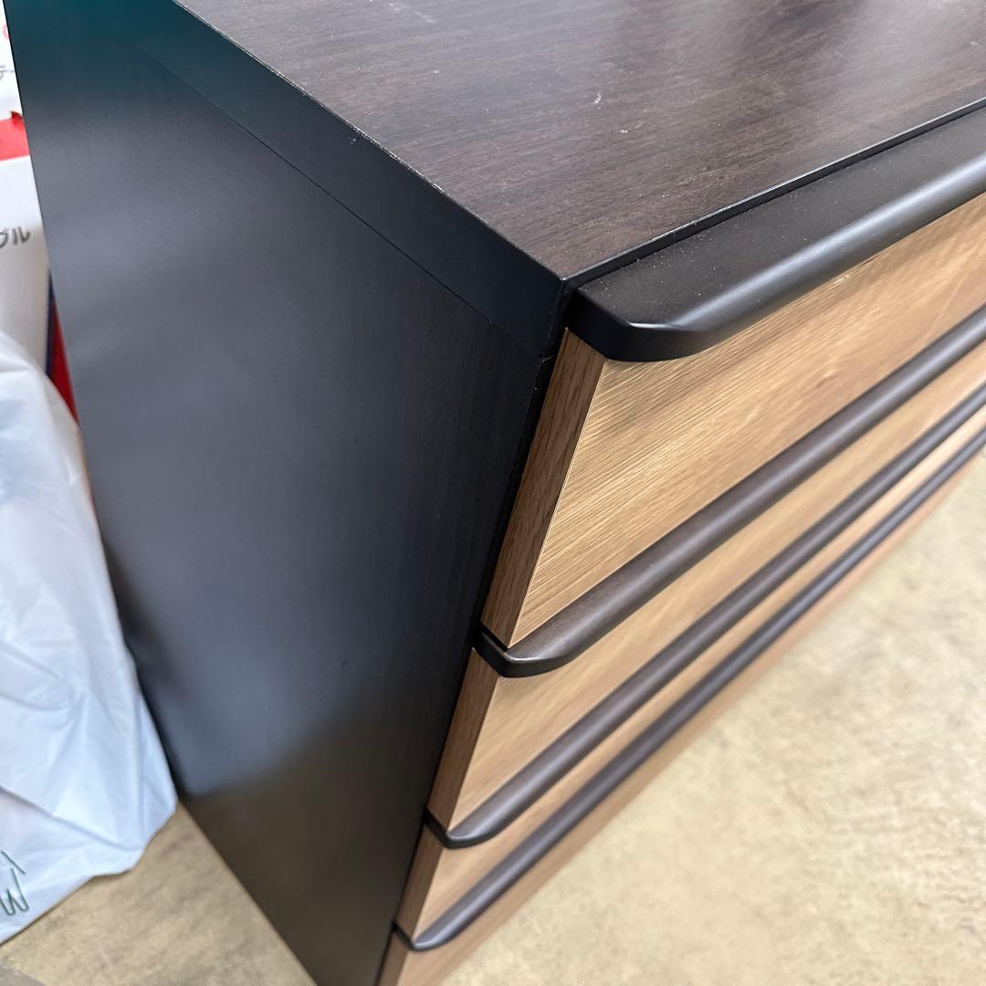 ニトリ ローチェスト120 衣類収納 木目ブラウン