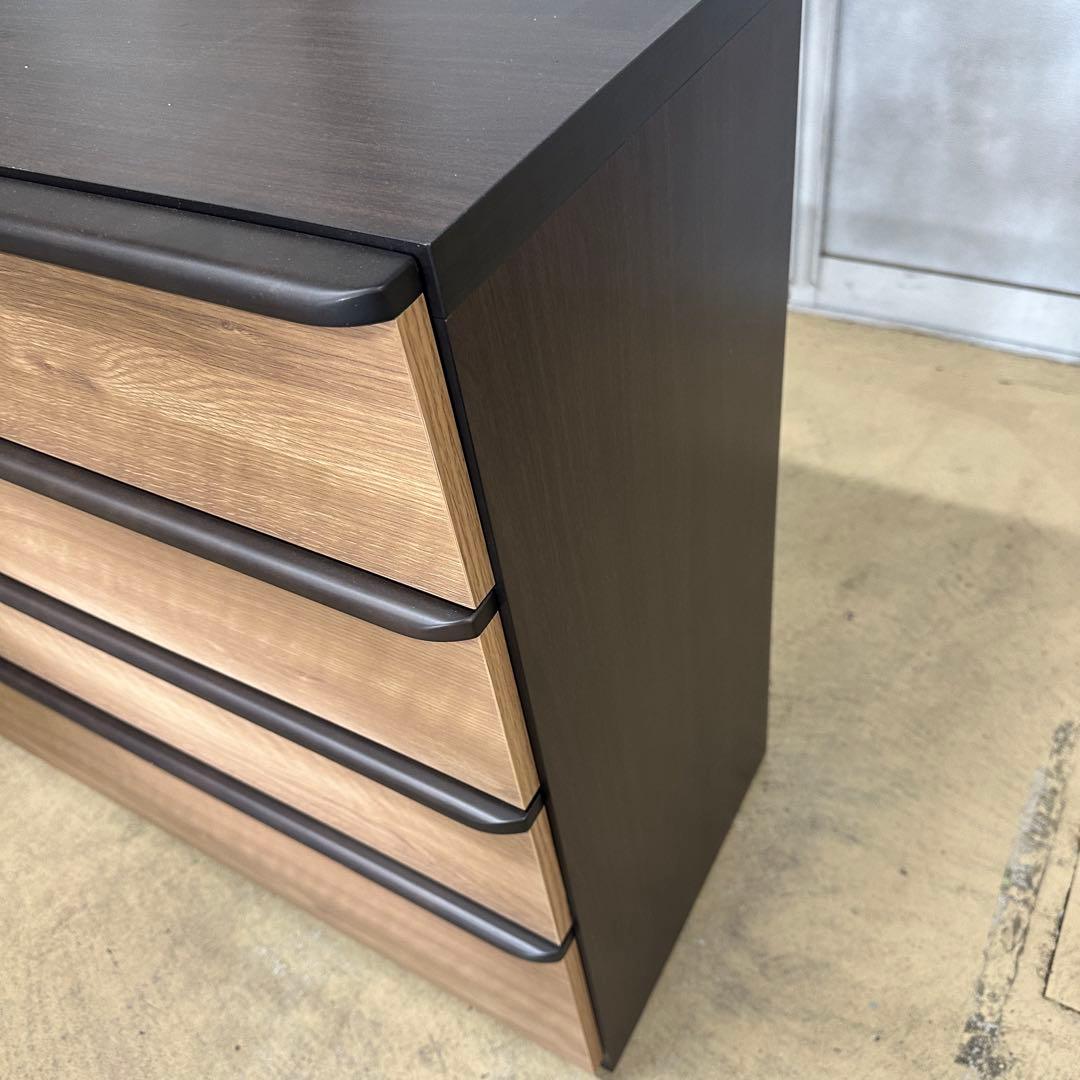 ニトリ ローチェスト120 衣類収納 木目ブラウン