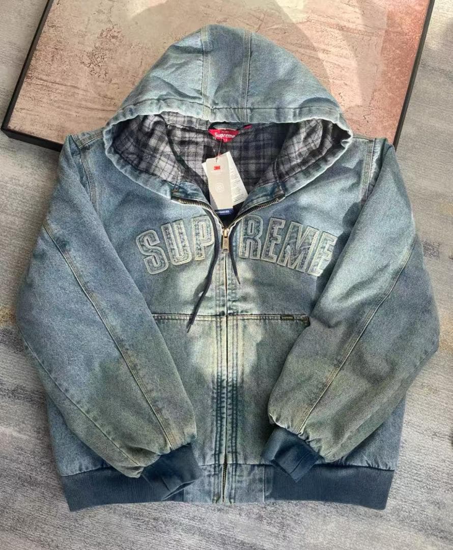 極美品★Supreme リフレクター アーク フード付きワークジャケット S