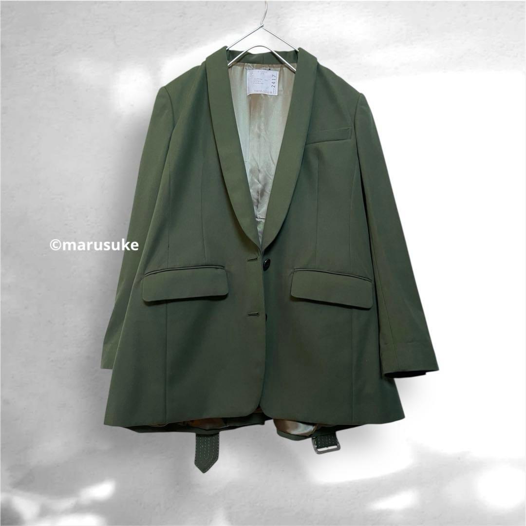 未使用　sacai サカイ　ベルテッドジャケットコート　テーラード　ベルト
