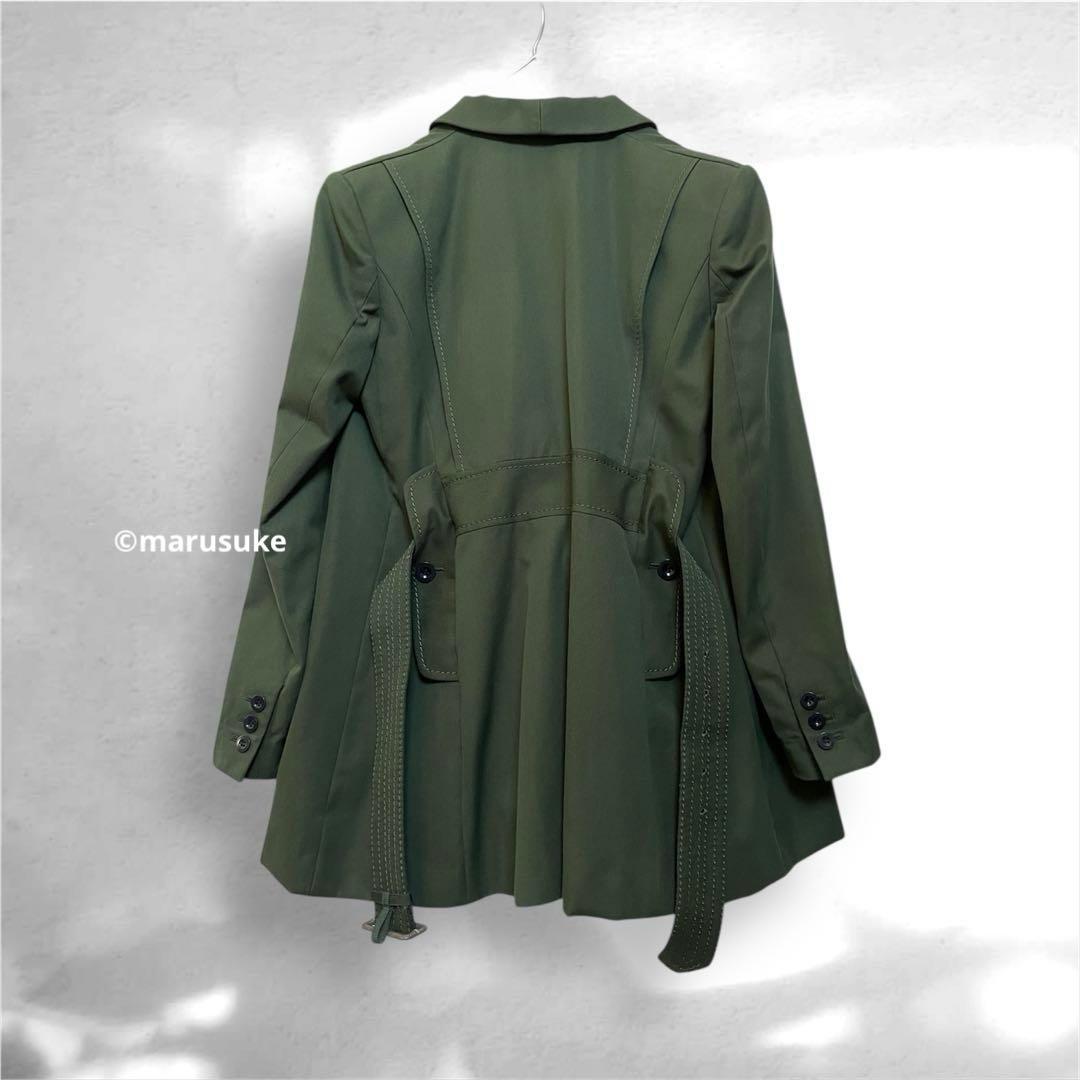 未使用　sacai サカイ　ベルテッドジャケットコート　テーラード　ベルト