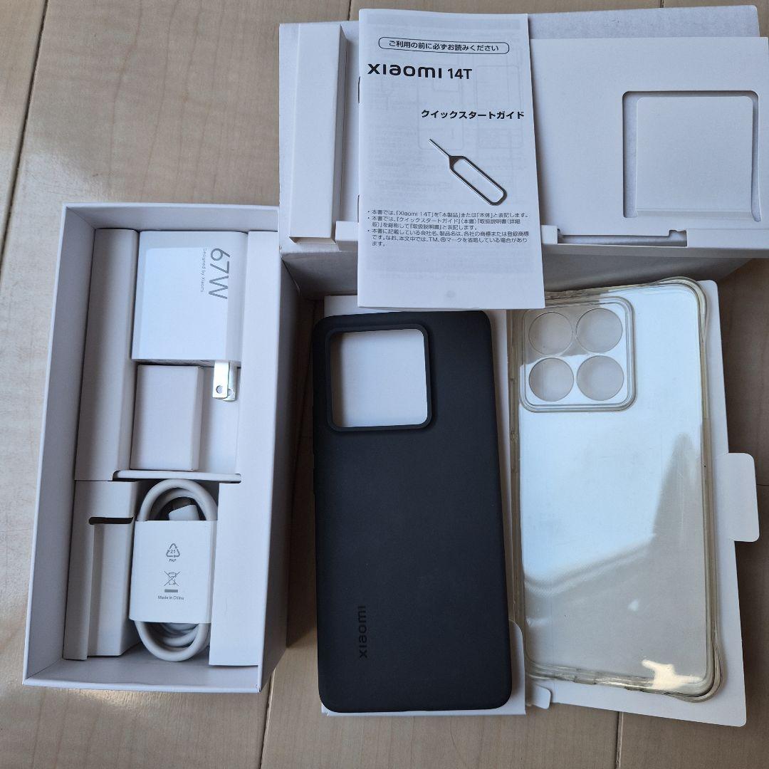 美品　Xiaomi 14T XIG07SHA チタングレー 12GB/256GB