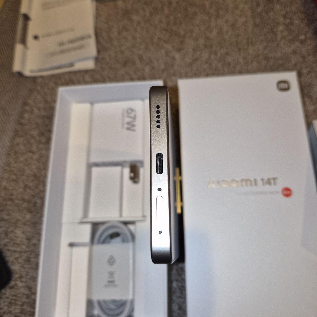 美品　Xiaomi 14T XIG07SHA チタングレー 12GB/256GB
