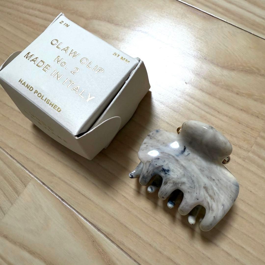 【新品】UNDO HAIRWAREヘアクリップ　No2 Grey marble
