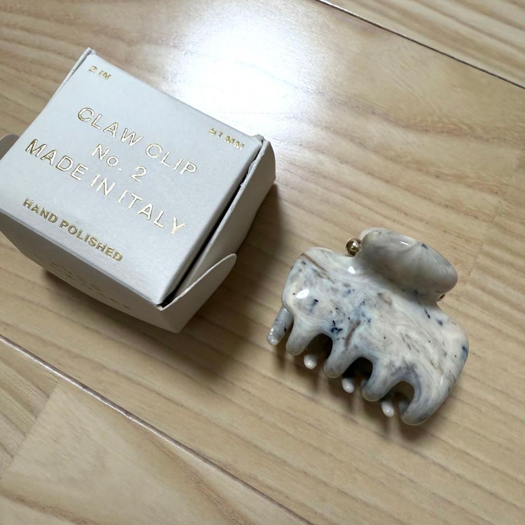 【新品】UNDO HAIRWAREヘアクリップ　No2 Grey marble