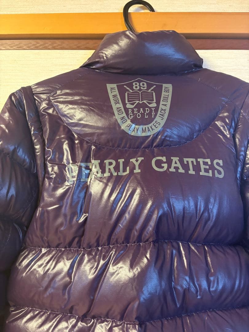 PEARLY GATES パープル ダウンジャケット