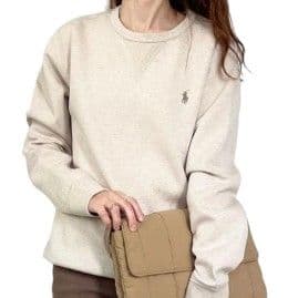 ✨希少美品✨ポロラルフローレン クルーネックスウェット ベージュ XS