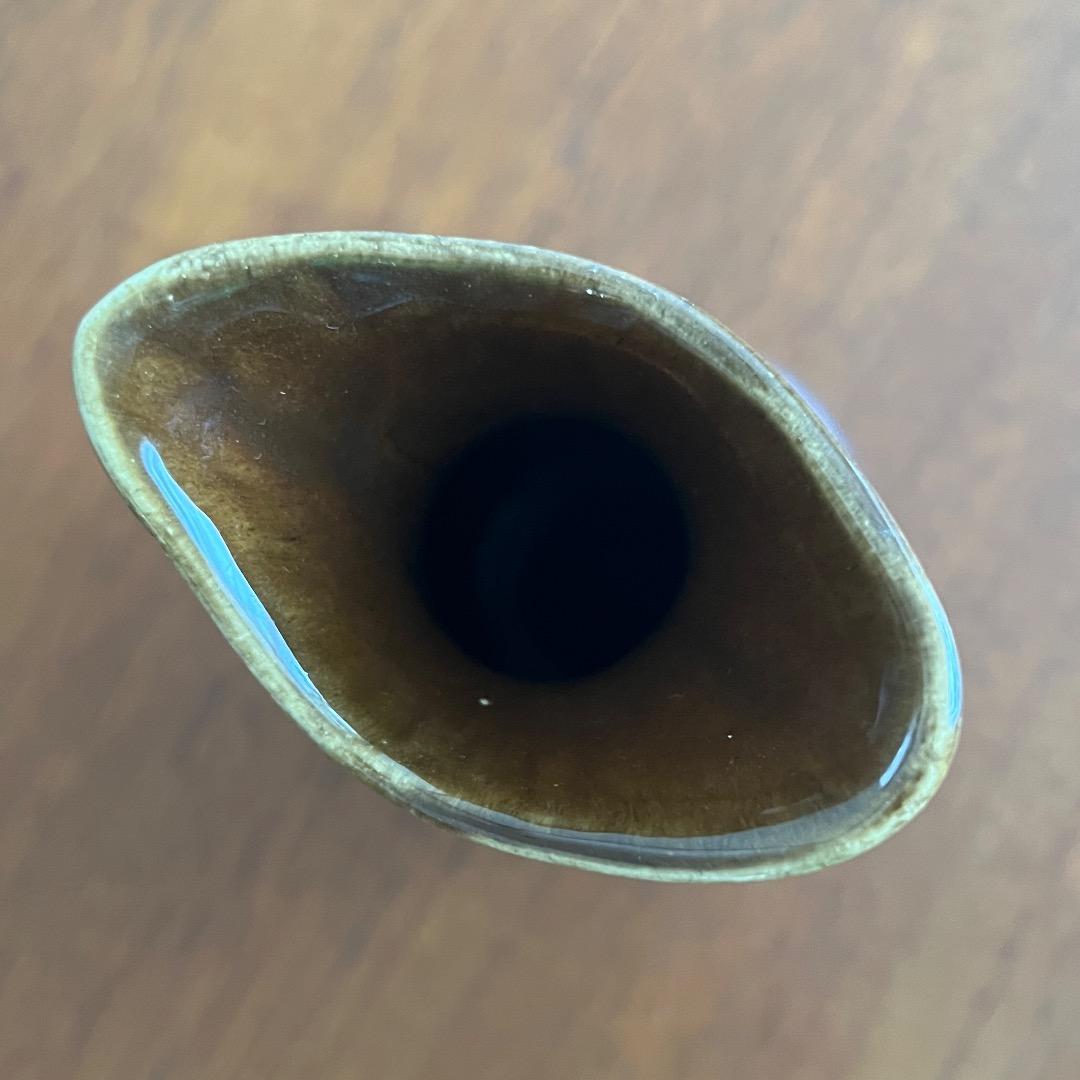 60年代　ドイツ陶器　花瓶　フラワーベース　ラバ　ミッドセンチュリー　北欧