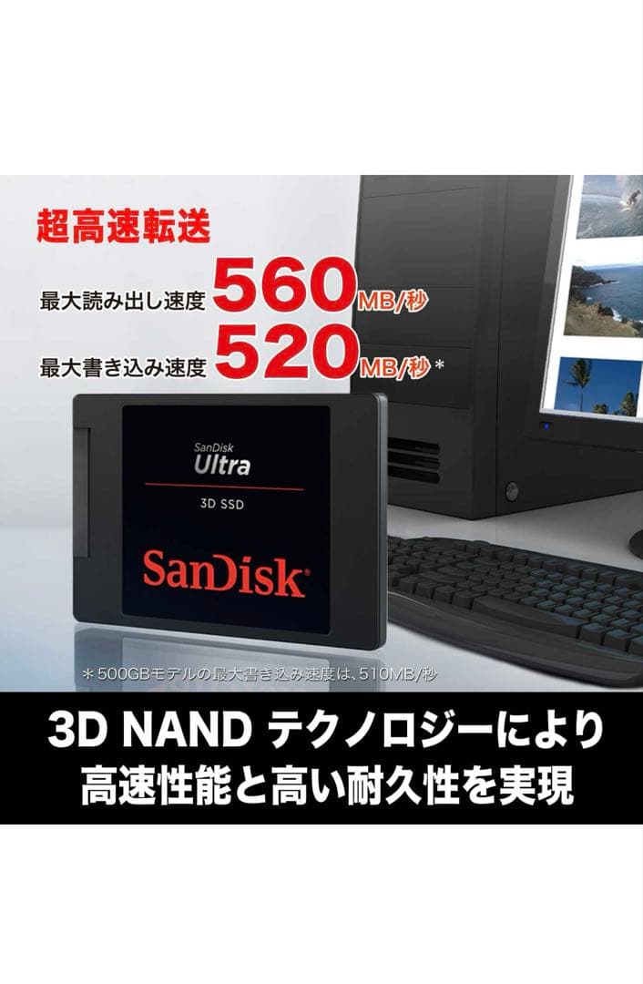 内蔵型SSD SanDisk SSD 1TB