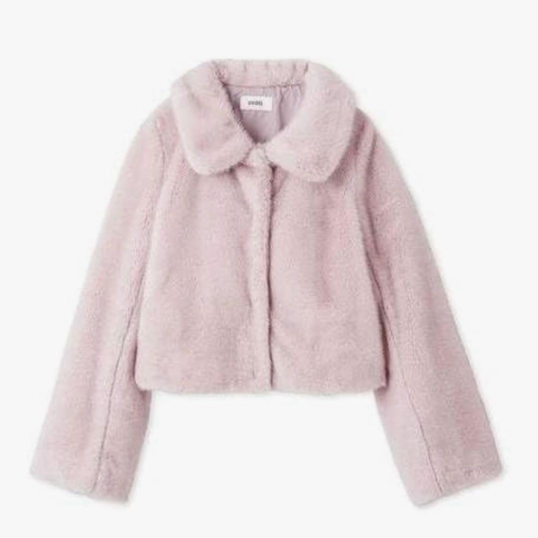 【新品タグ付】SNIDEL ステンカラーショートファーコートジャケット ピンク