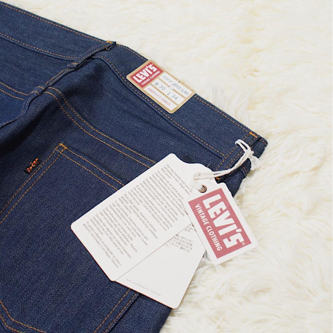 1965年 未使用 《リーバイス》606(W30)LVC 黒タブ スリムフィット