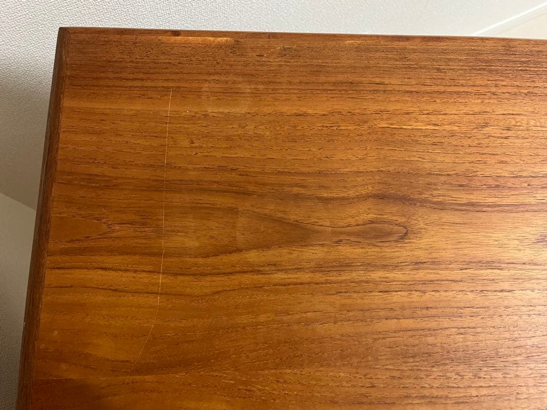 デンマーク製 アンティーク 木製デスク 3段引き出し付き