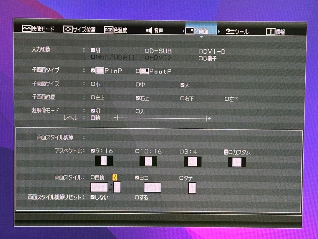 I-O DATA GigaCrysta LCD-RDT241XPB モニター