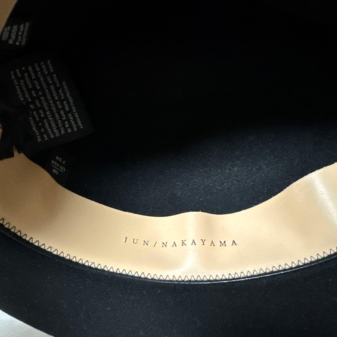 SUPERDUPER ブラック ウールフェルトハット