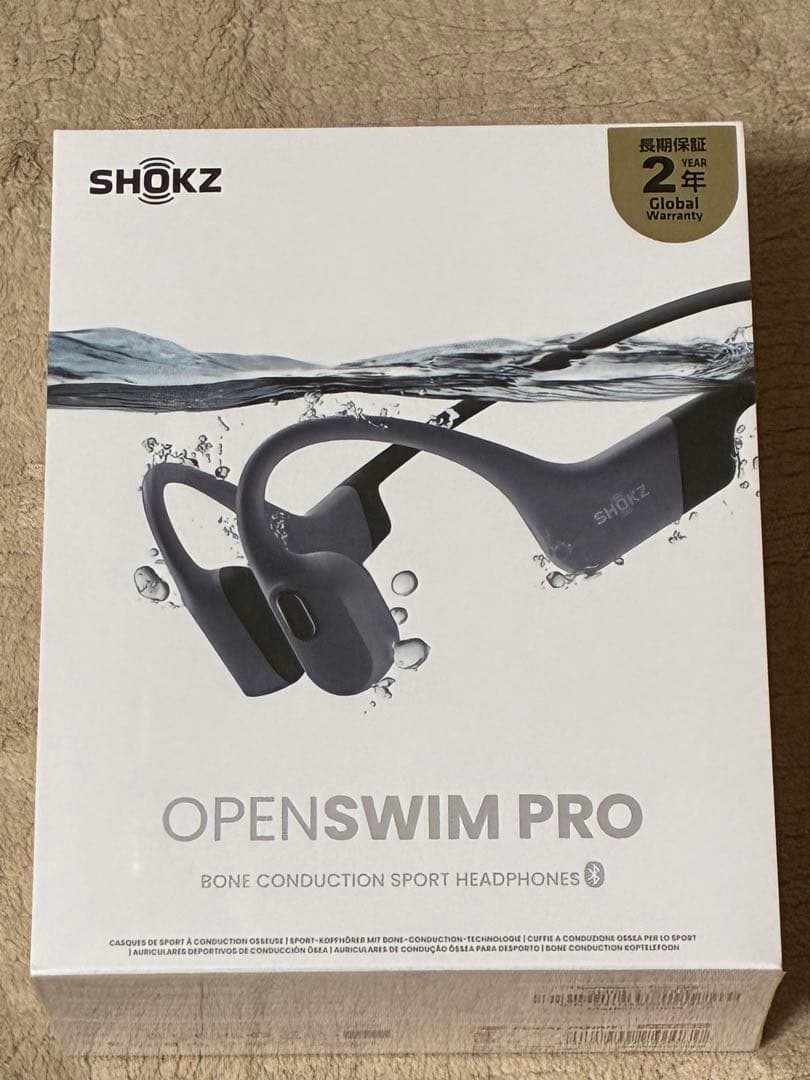 SHOKZ OpenSwim Pro グレー 新品未開封 骨伝導ヘッドホン