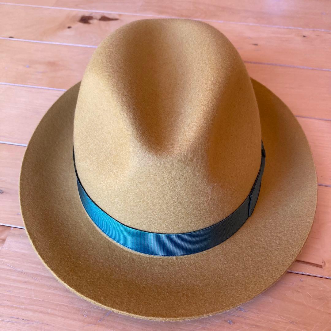 ボルサリーノ　中折れ帽子　フェルトハット
