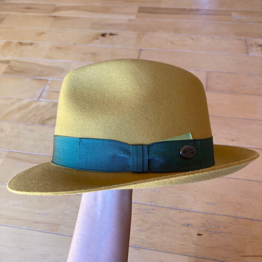 ボルサリーノ　中折れ帽子　フェルトハット