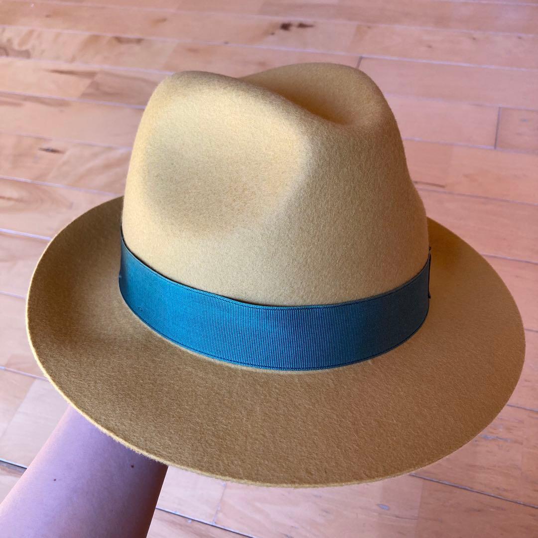 ボルサリーノ　中折れ帽子　フェルトハット