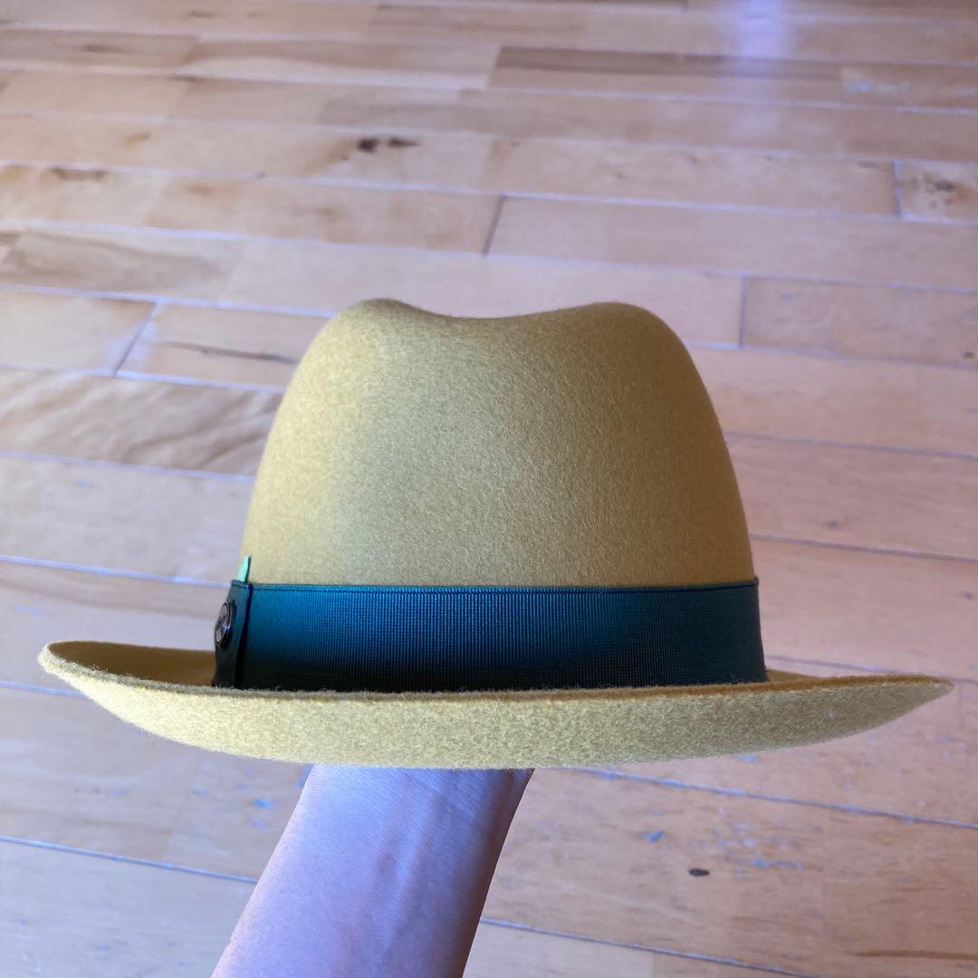 ボルサリーノ　中折れ帽子　フェルトハット