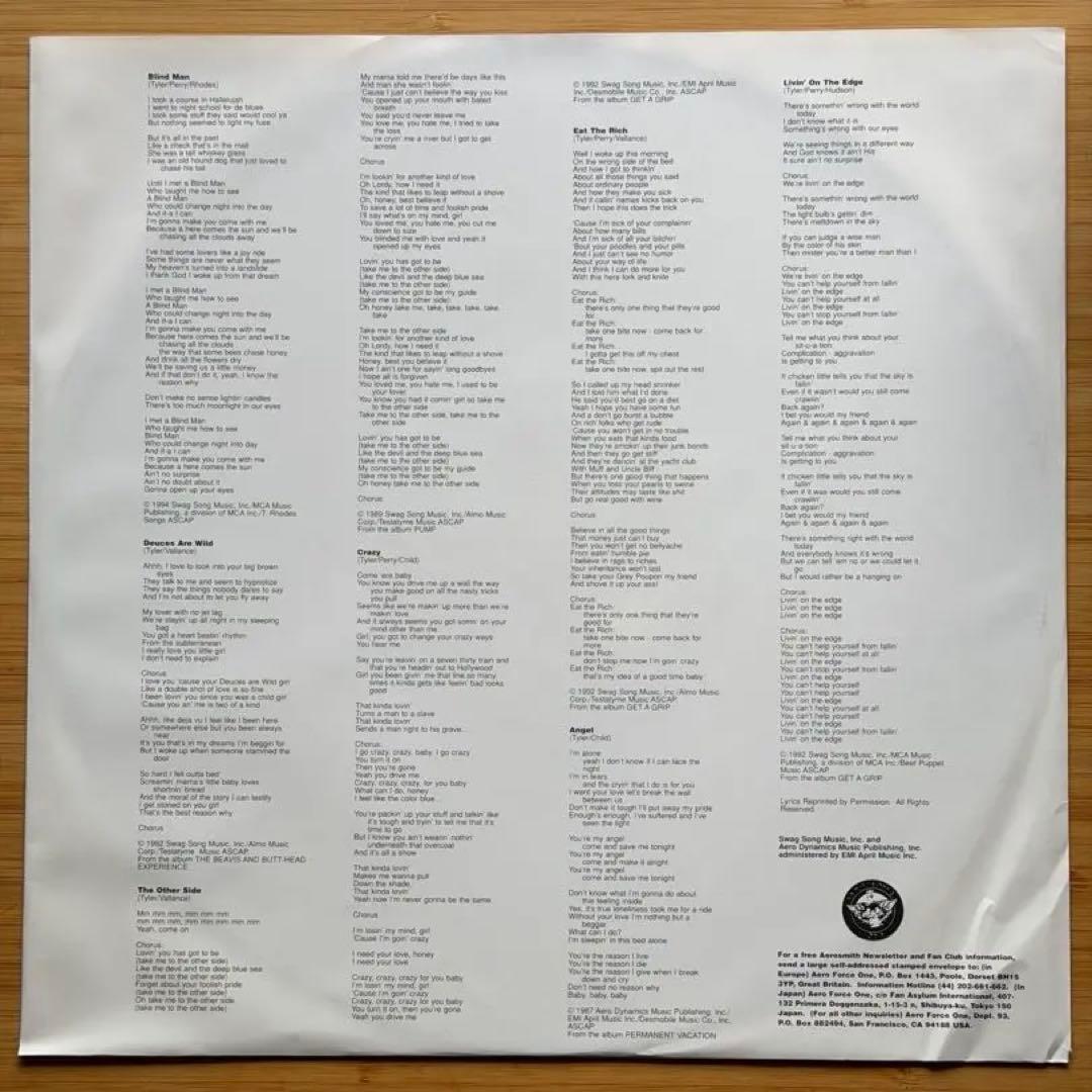 Aerosmith BIG ONES レコード 1994年