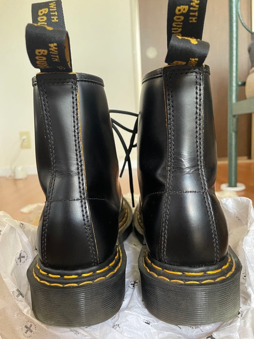 限定ドクターマーチン1460ダブルステッチ レザーブーツUK6 美品