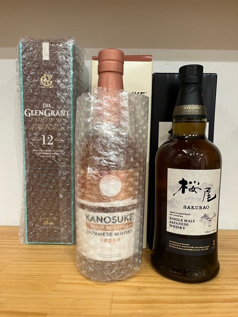 グレングラント 12年 嘉之助 日置蒸溜蔵 桜尾 シングルモルト 3本セット