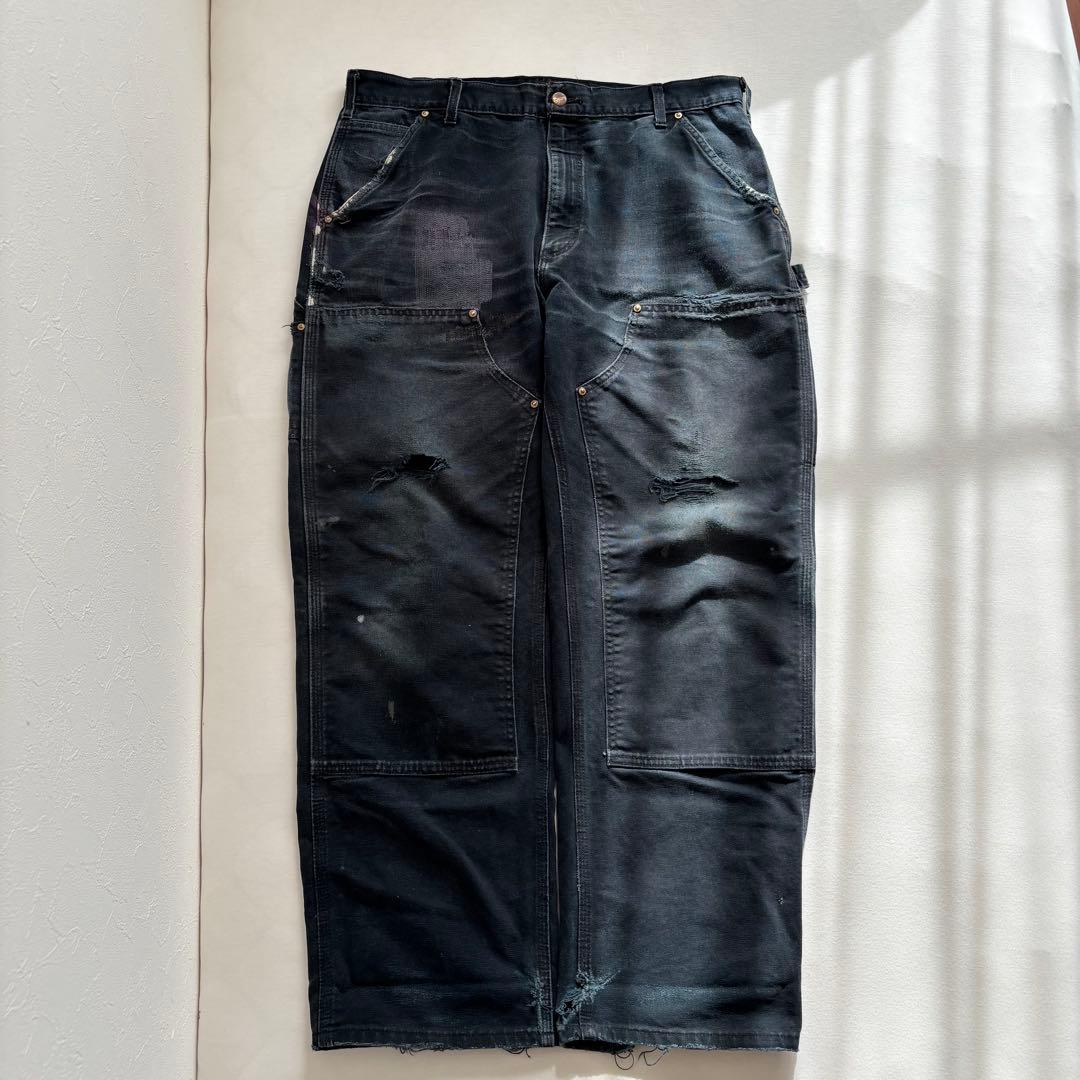 （専用）Carhartt /カーハート USA製 ダブルニー ブラック