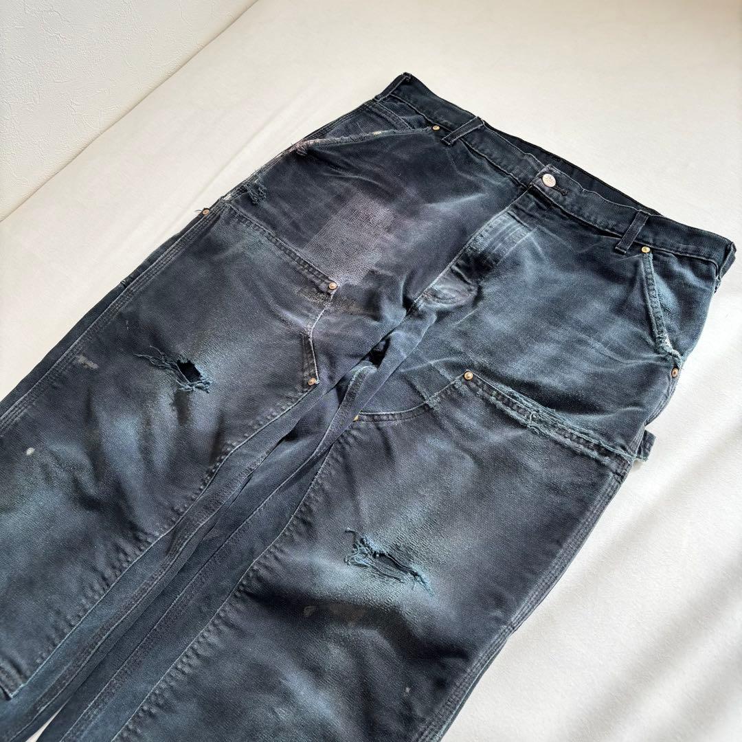 （専用）Carhartt /カーハート USA製 ダブルニー ブラック