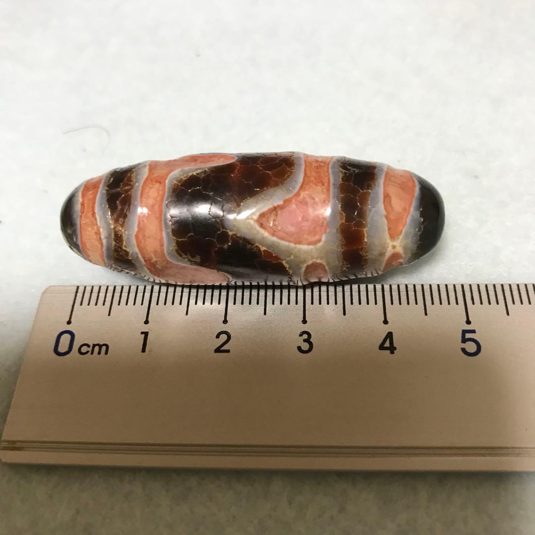 紫*様 超激レア珍品‼︎ 古代龍紋　虎紋天珠　サービス品