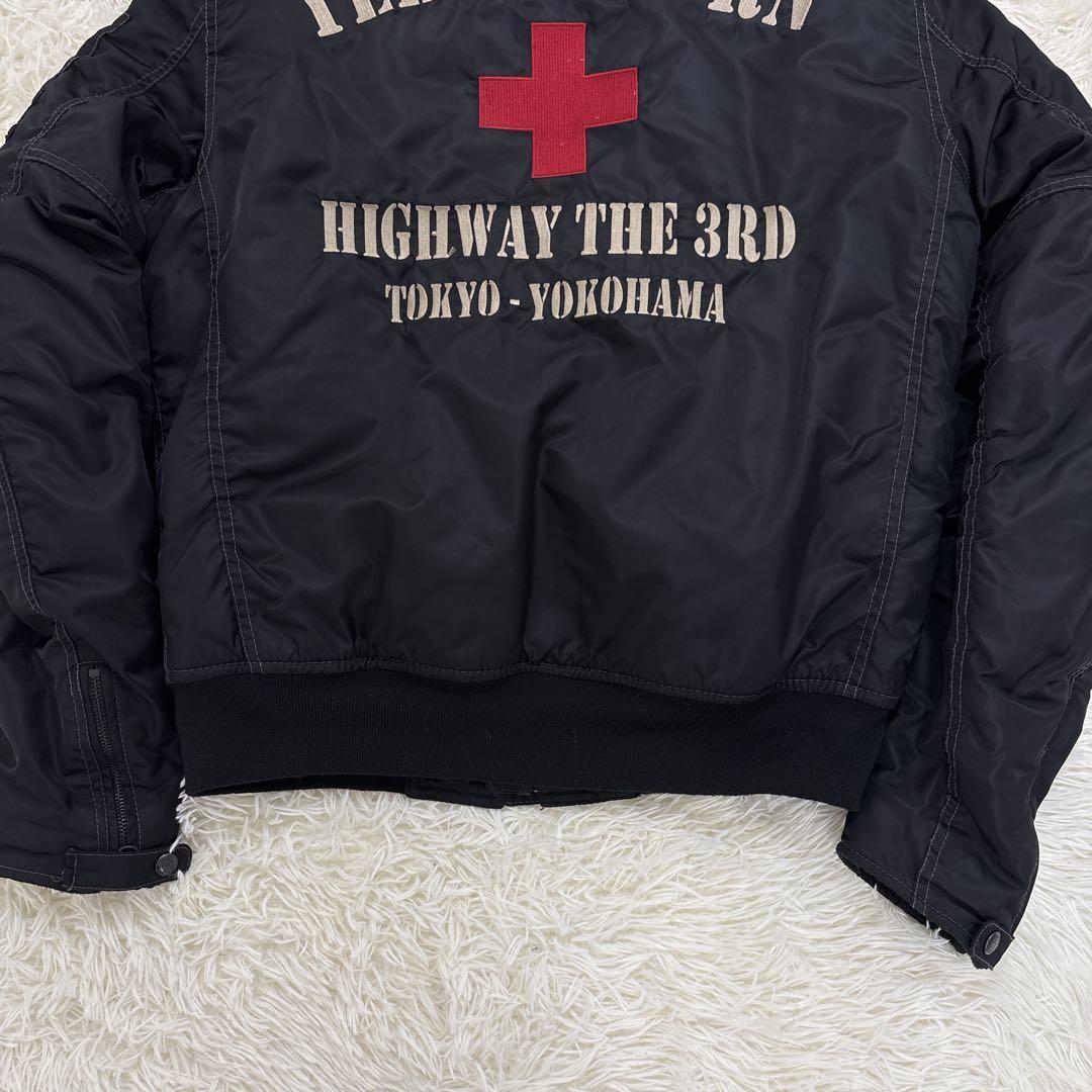 XLサイズ✨イエローコーン　ライダース　両肘プロテクターあり　ロゴ　ブラック