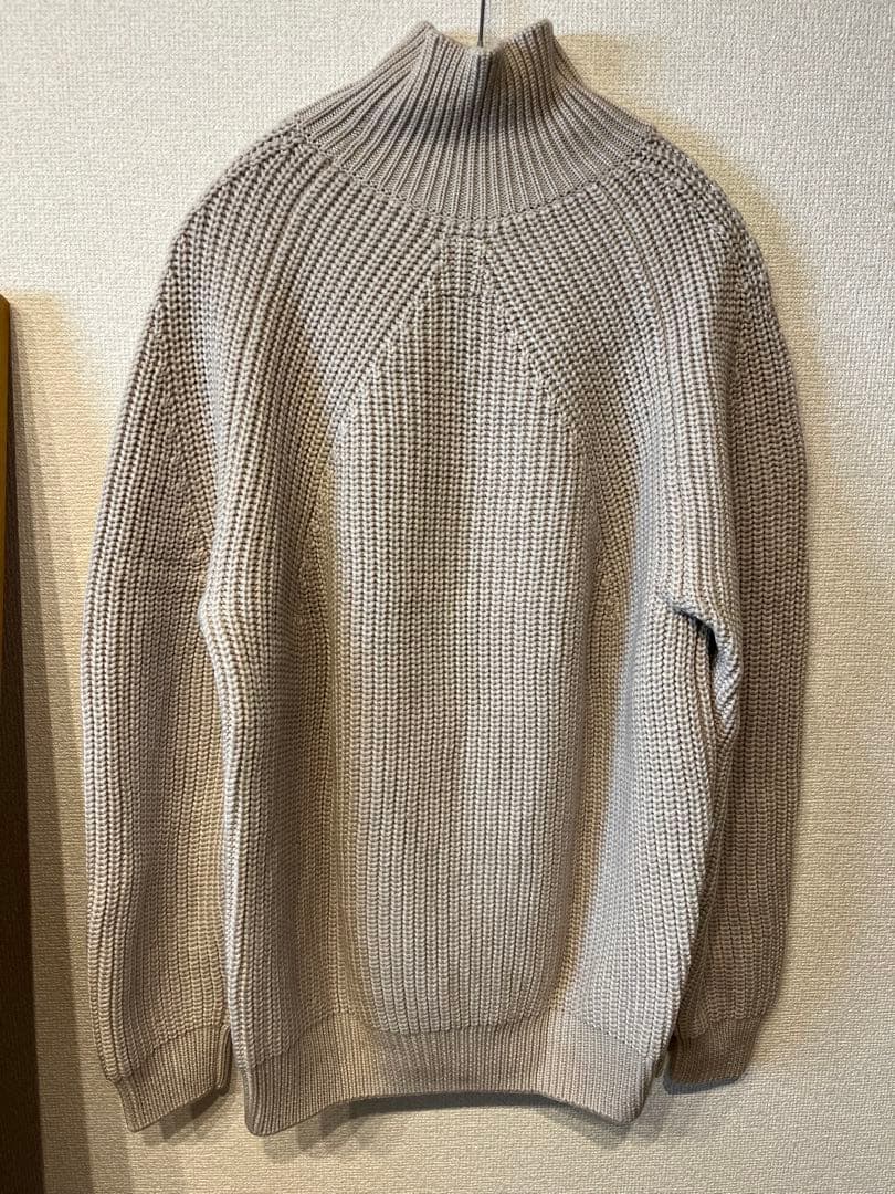 【BATONER】シグネチャー タートルネックニット アイボリー　2